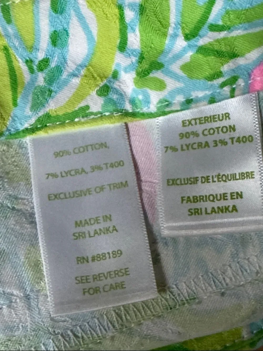 Lilly Pulitzer Bundled of 2 Pink and Green Floral Pants EUC